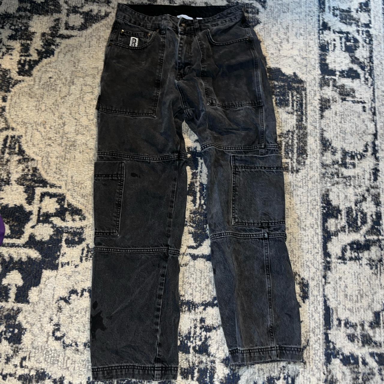 ragged high waisted black distressed jeans women’s... Depop