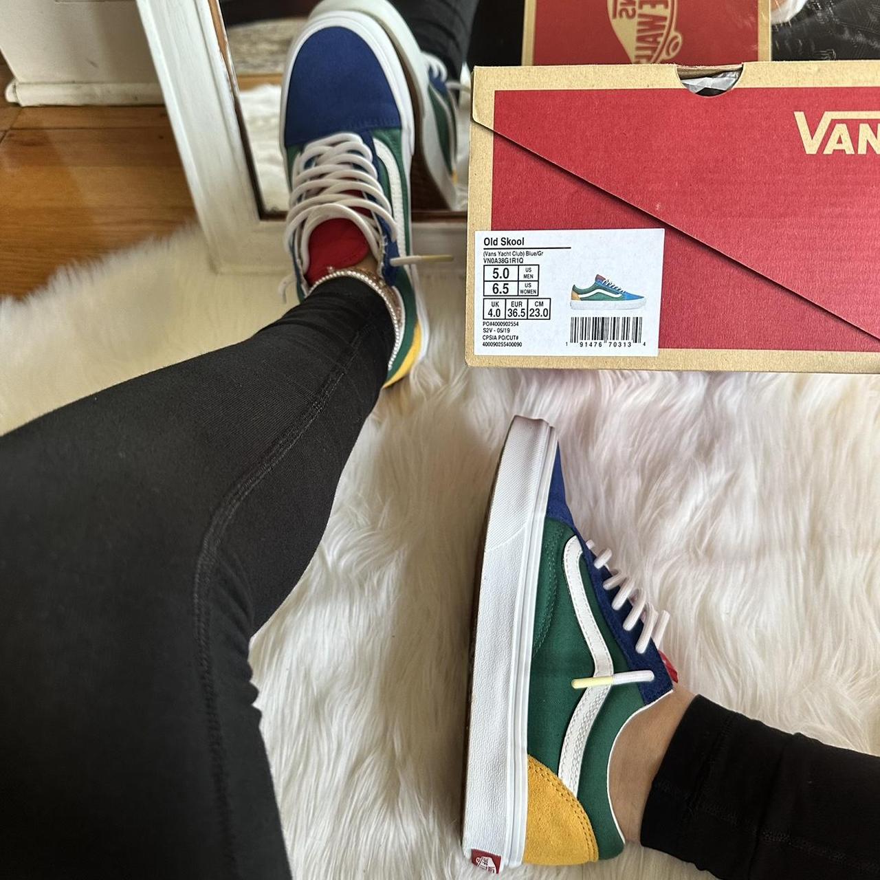 Vans old skool deals yacht club on feet