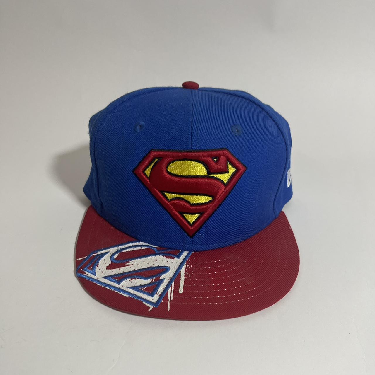 DC Comics Men's Blue Hat | Depop