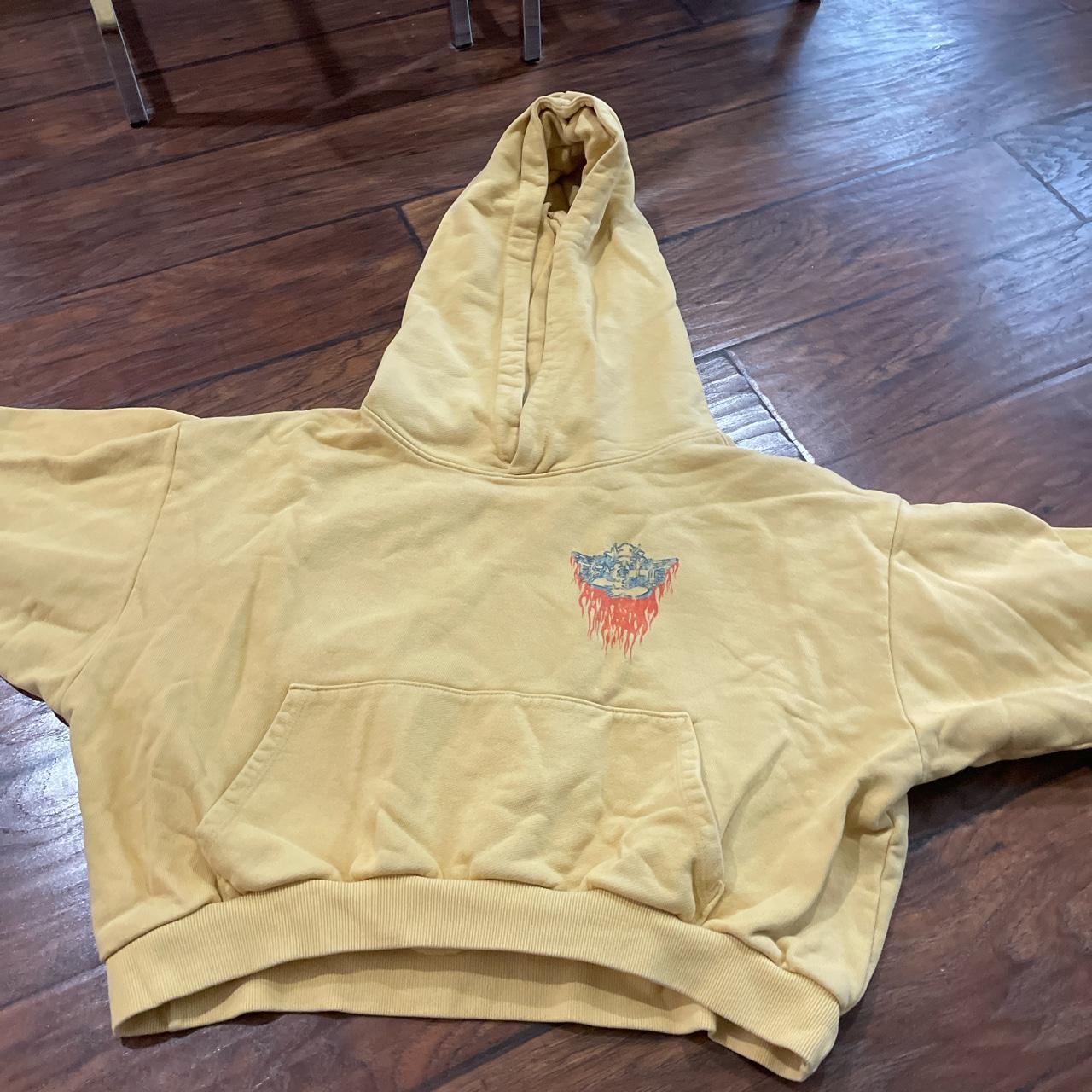 Boys lie yellow hoodie One size Depop