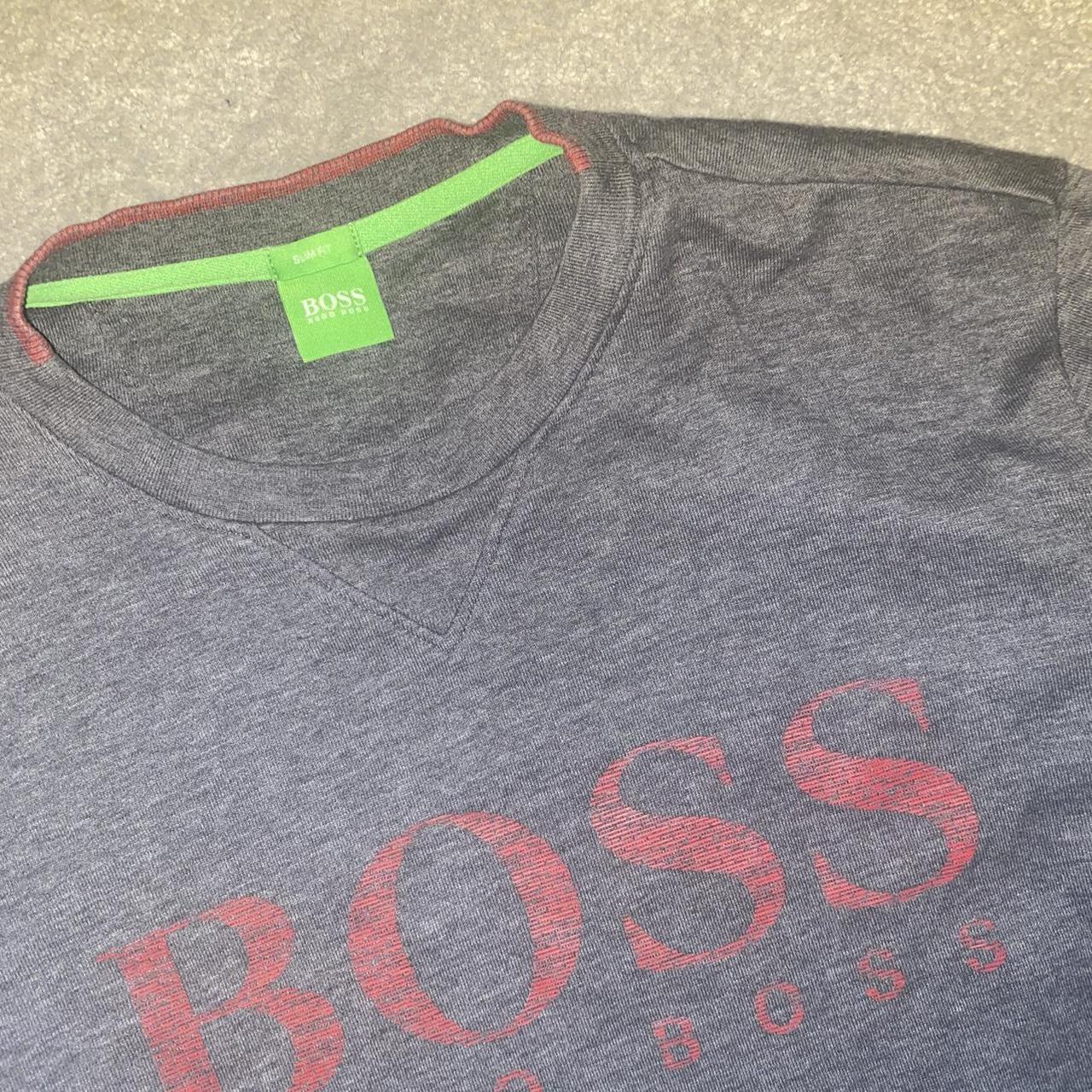 Mens grey online hugo boss jumper