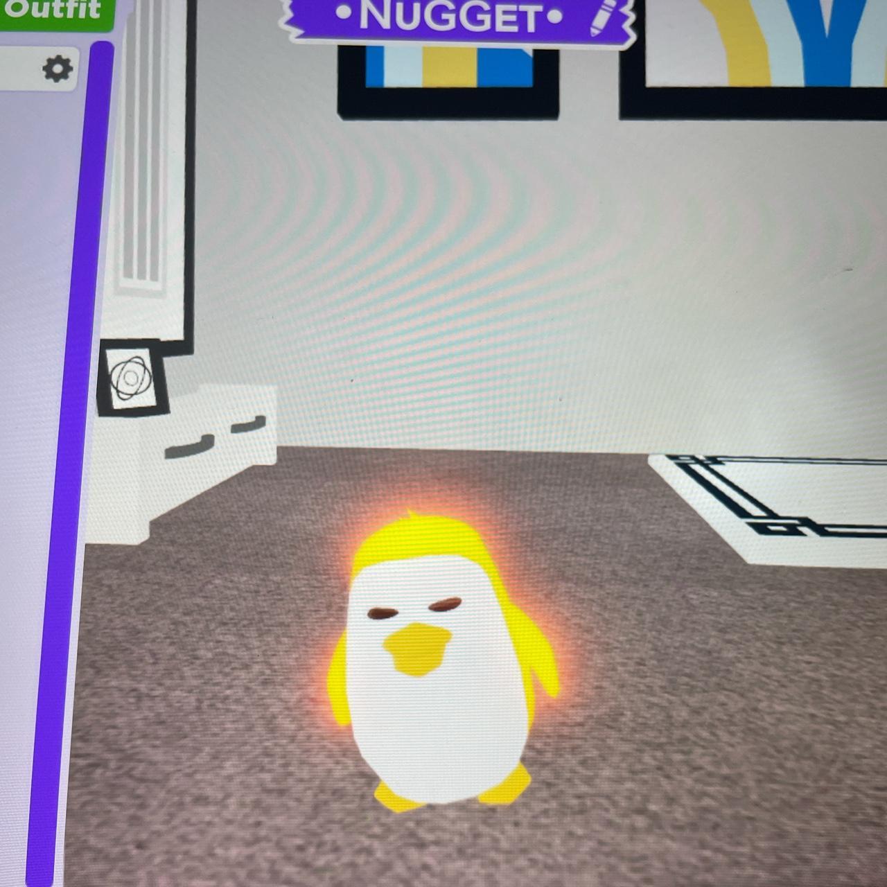 NEON ADOPT ME GOLDEN PENGUIN X Depop
