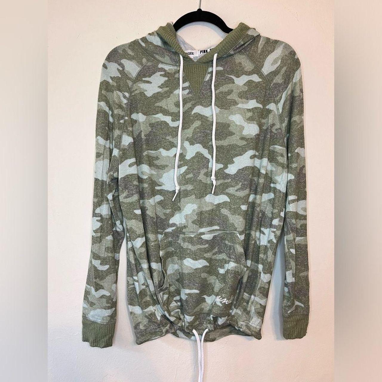 Pink victoria secret camo hoodie hotsell