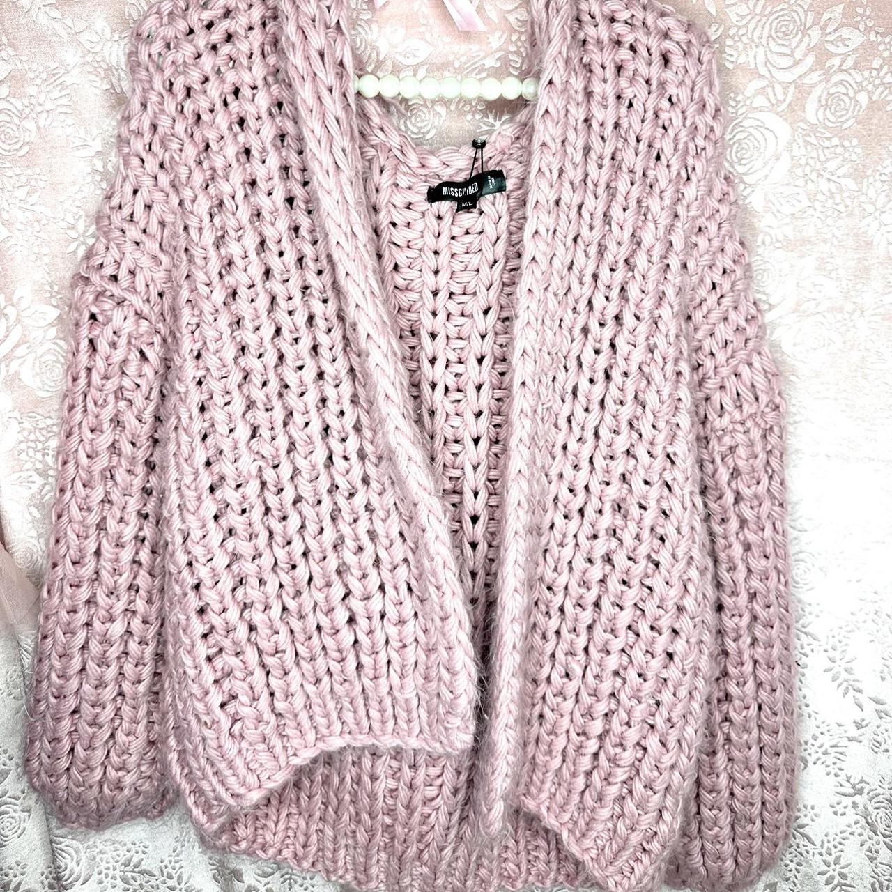 Dusty Rose Knitted Missguided sweater NWT Depop