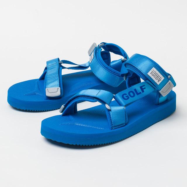 サンダル SUICOKE Men Sandals Blue OGINJ101 BLU Golf Wang x Suicoke DEPA Sandals Camp Flog | Depop