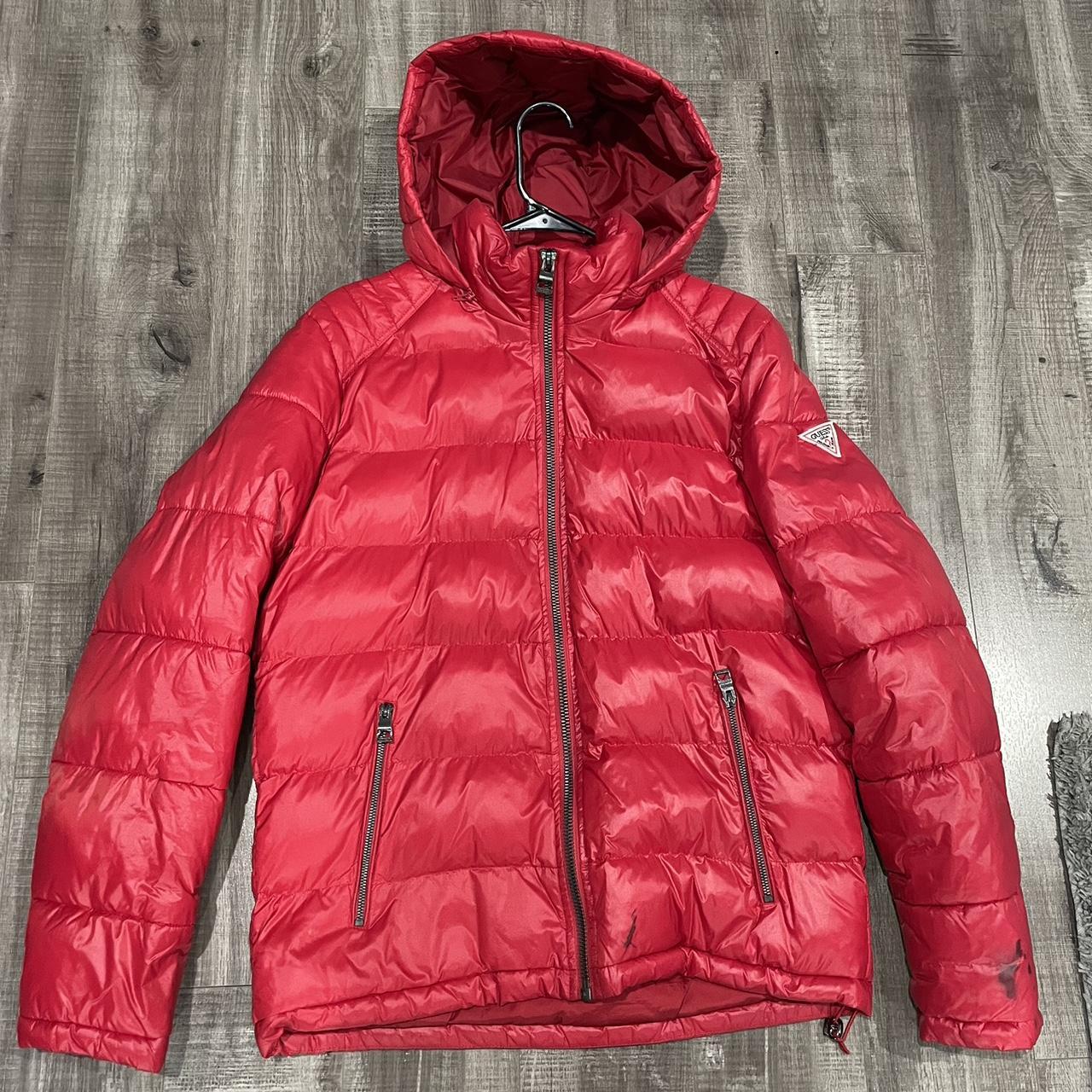 Guess red hot sale jacket men