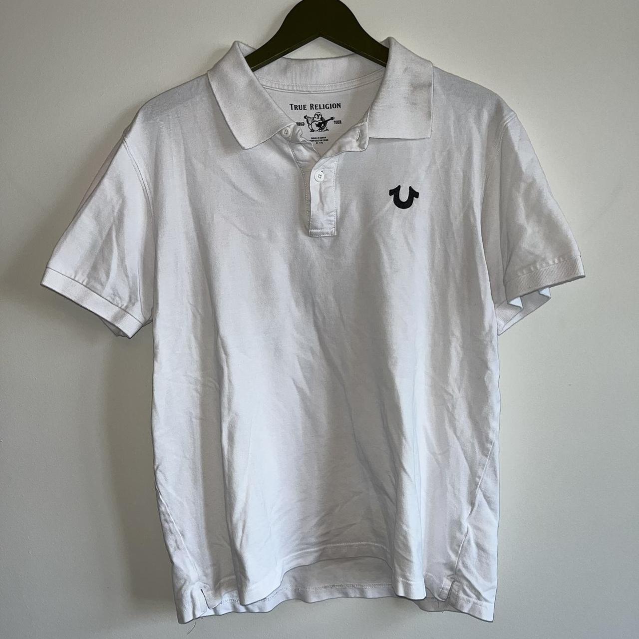 True religion polo shirt With a super cool & simple... - Depop