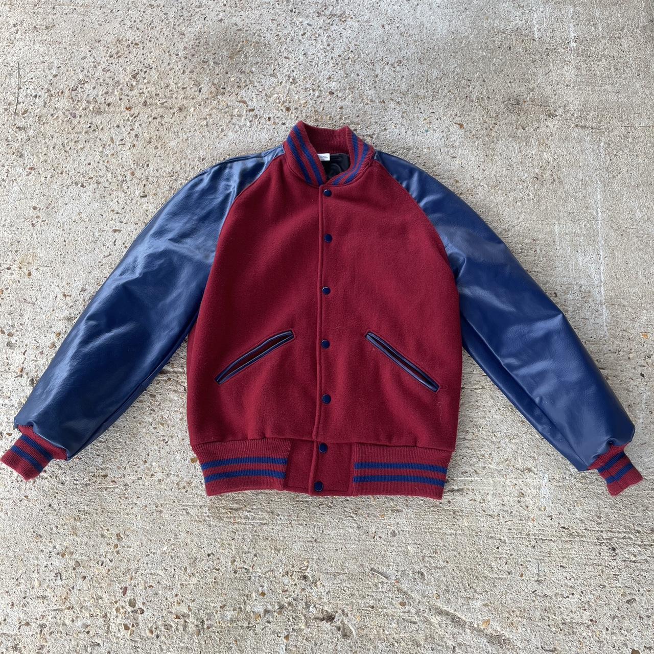 Vintage Varsity Letterman Jacket Size M (see... - Depop