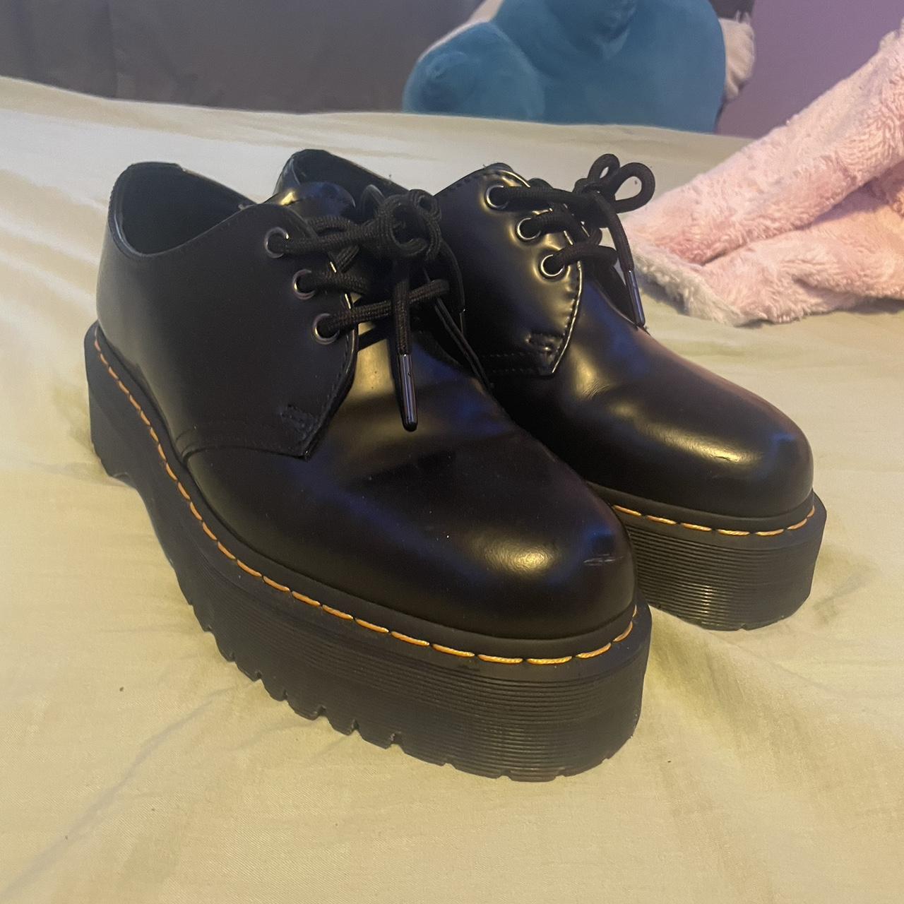 super cute doc marten platform loafers!! just... - Depop