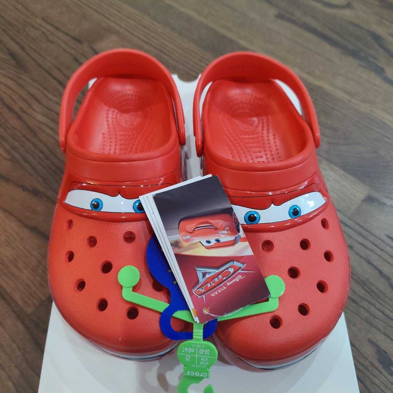 Crocs x Cars Lightning McQueen Brand New Never Been Depop