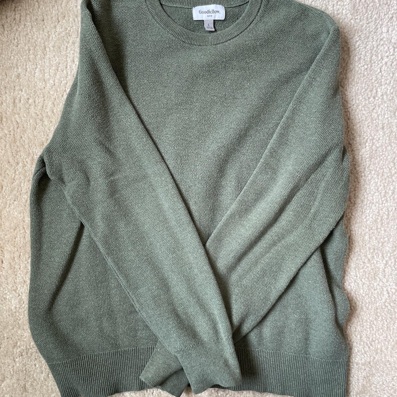 Goodfellow & Co. Men's Green Jumper Depop