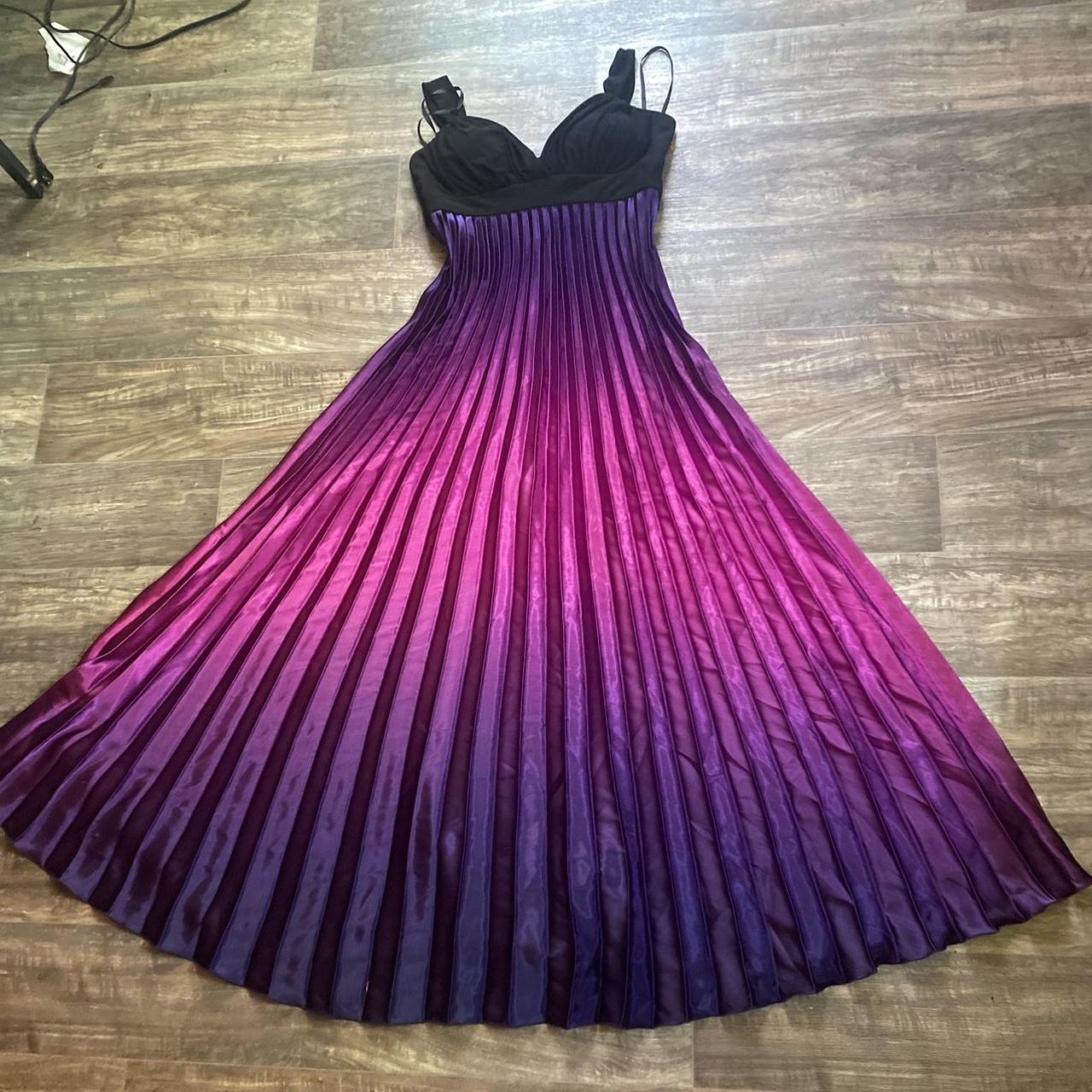 Black and purple ombre dress hotsell