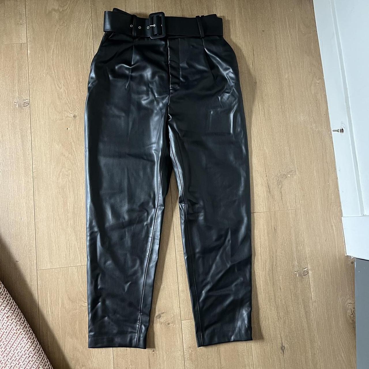 Zara belted vegan leather Never