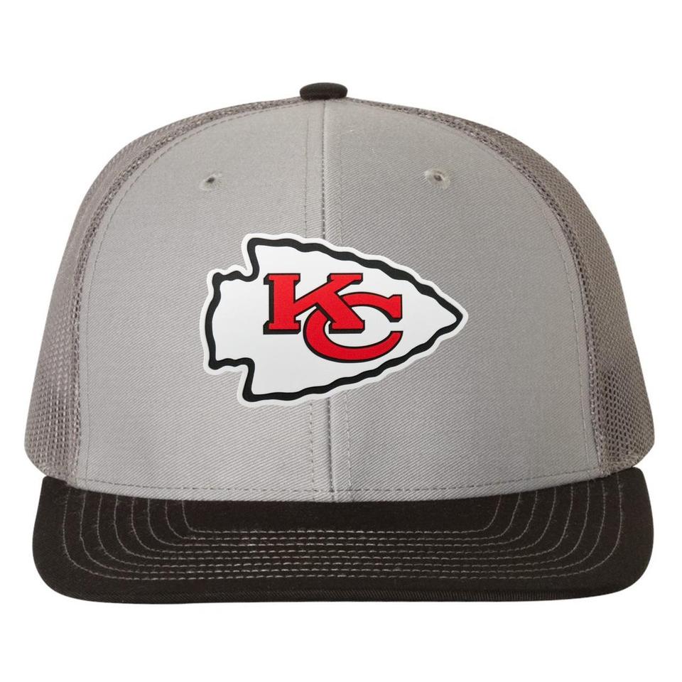 Kansas City Chiefs 3D Snapback Trucker Hat- Charcoal/ Black