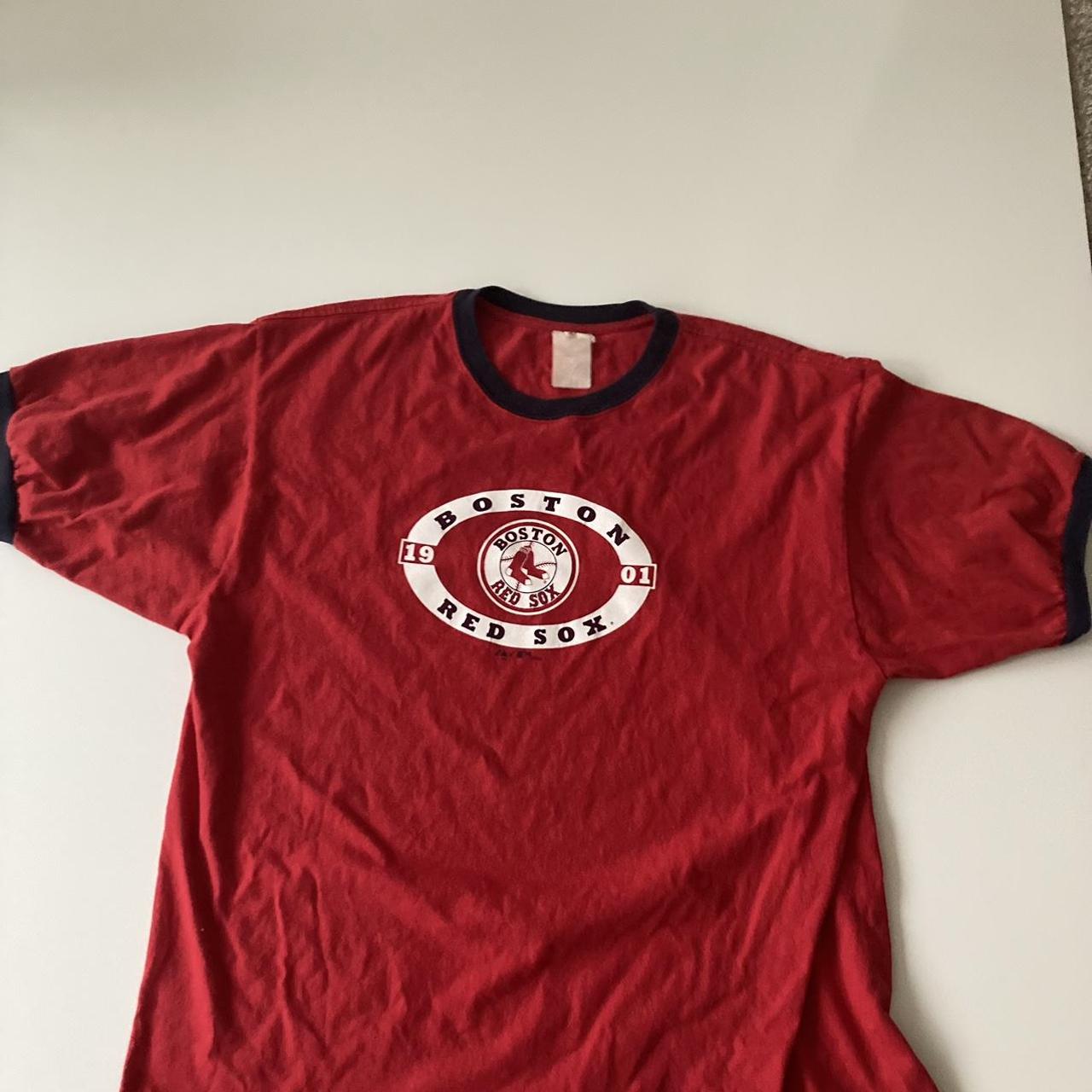 Vintage Y2k boston red sox T 2006 majestic - Depop