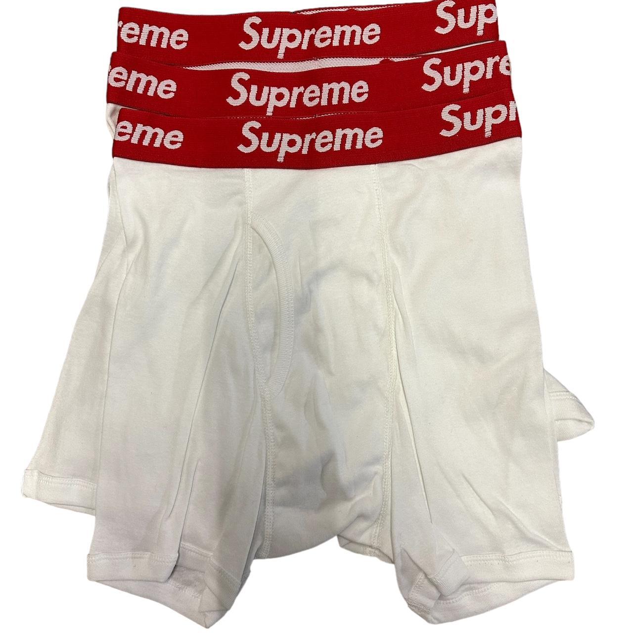 3 BRAND NEW Supreme Boxer Briefs Size Small Brand... - Depop