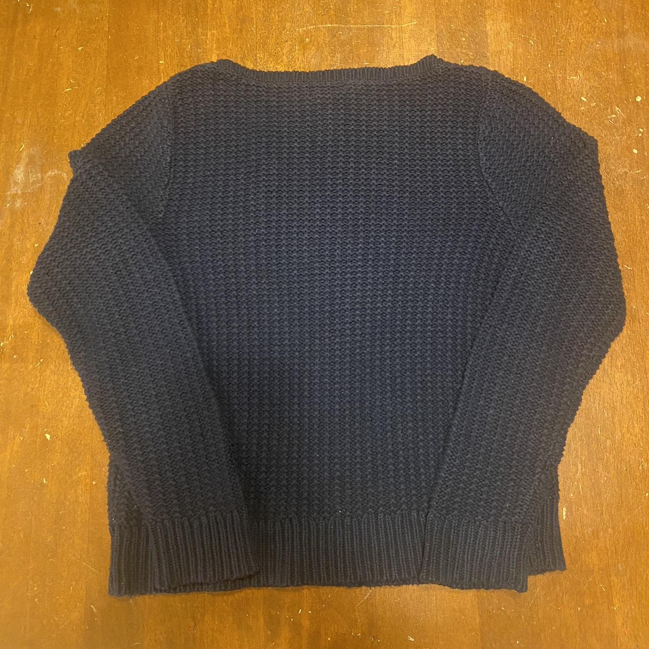 Lauren Ralph Lauren navy knit sweater. Super cute… - Depop