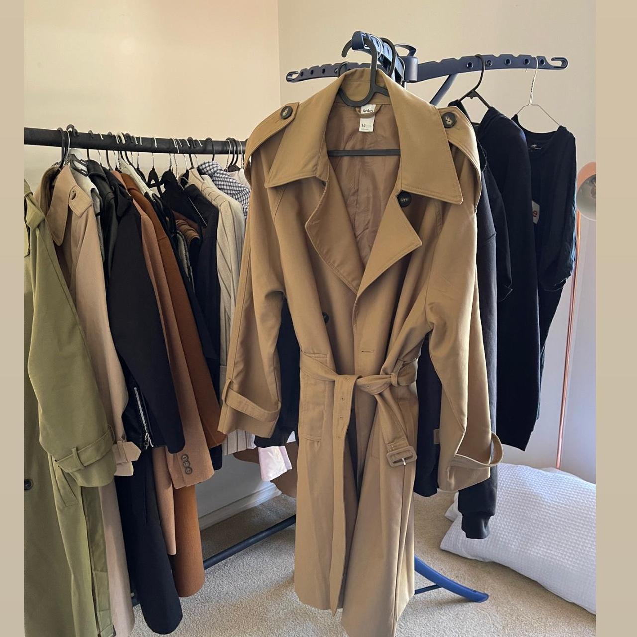 Anko trench coat Size 14 Gifted, would keep but too... - Depop