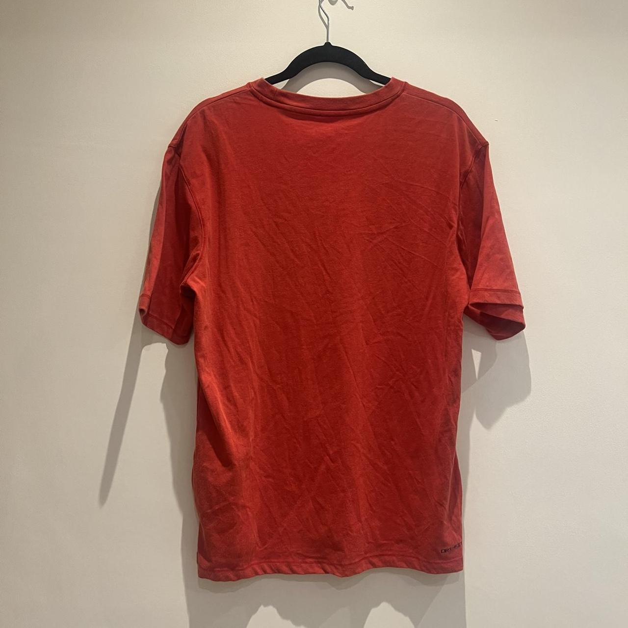 Red Jordan oversized T-shirt Never worn Mens Small - Depop