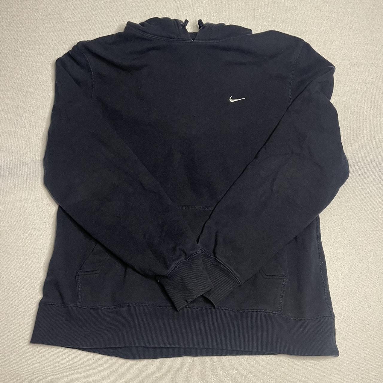 mens nike hoodie black and white