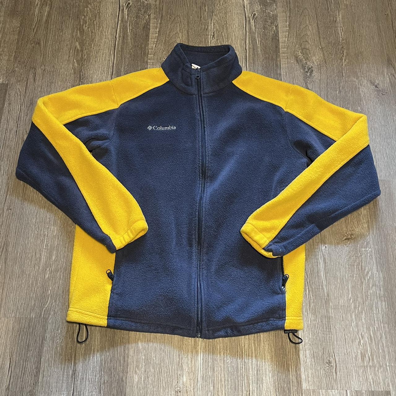 Columbia Zip Up Jacket Pristine michigan colorway!... - Depop