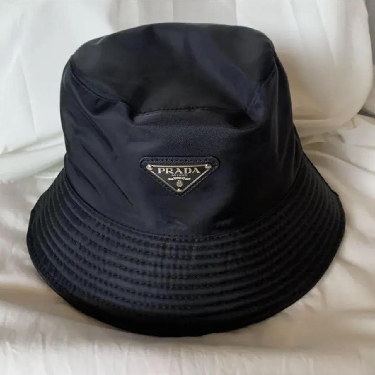 Prada bucket hat Womens bucket hat Like new... - Depop