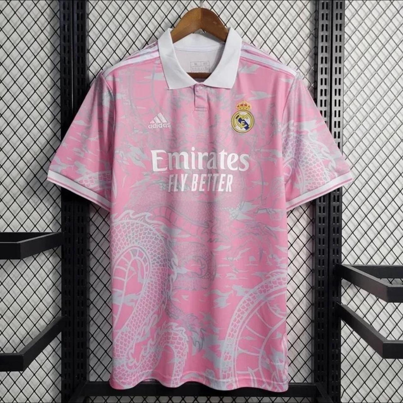 Pink Dragon Real Madrid 23-24 Soccer Jersey Brand... - Depop