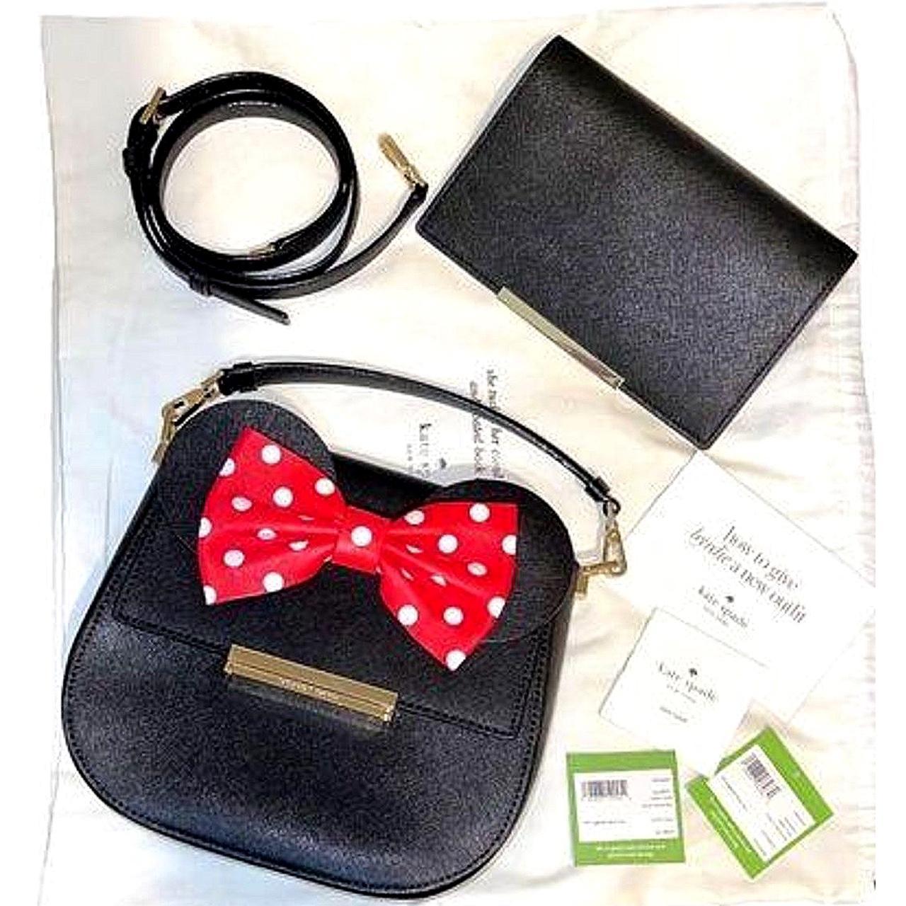 Kate Spade New York Women's Black and Red Bag | Depop