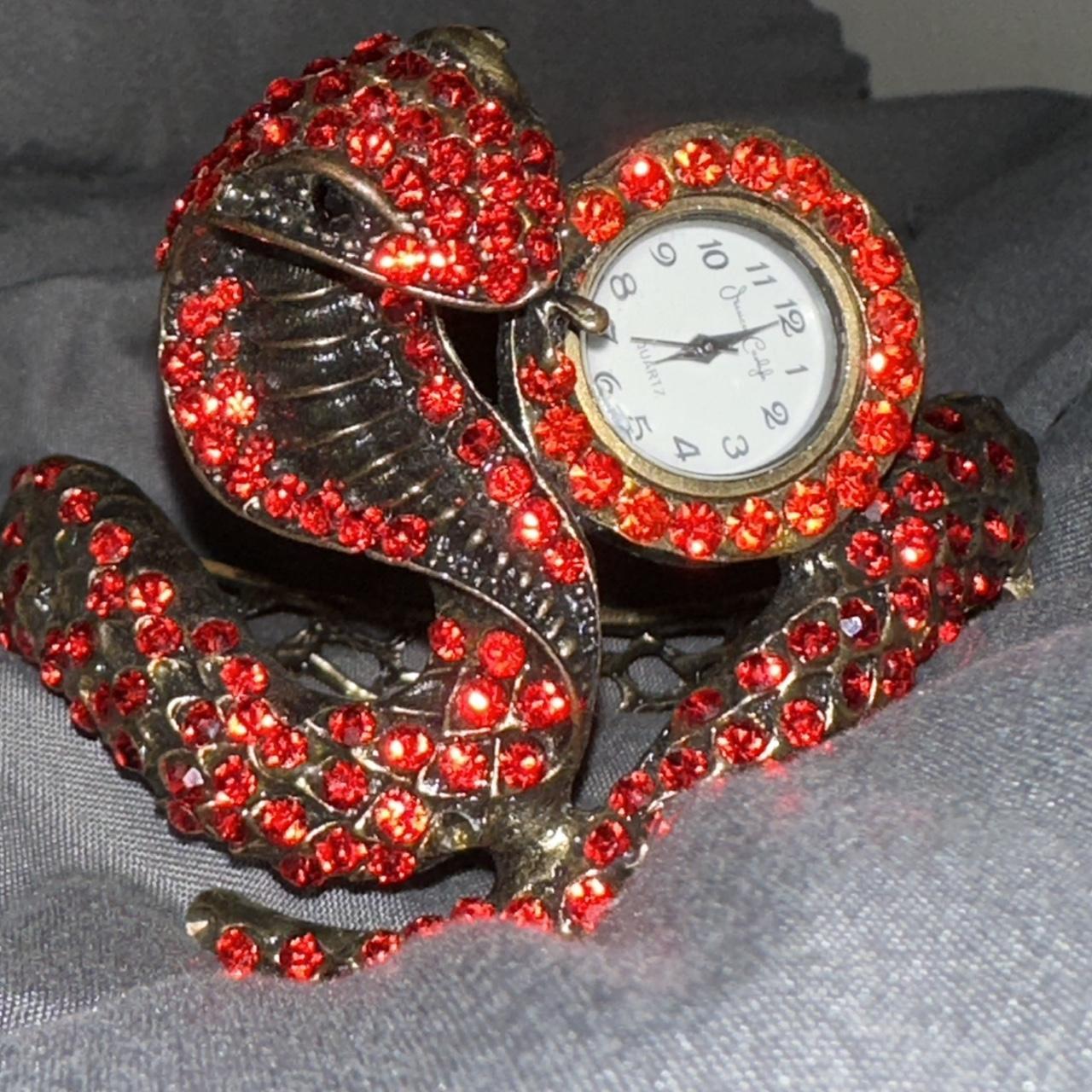Jessica Carlyle Women's Analog Black Jeweled Strap Watch with Matching  Bracelets Set - Walmart.com