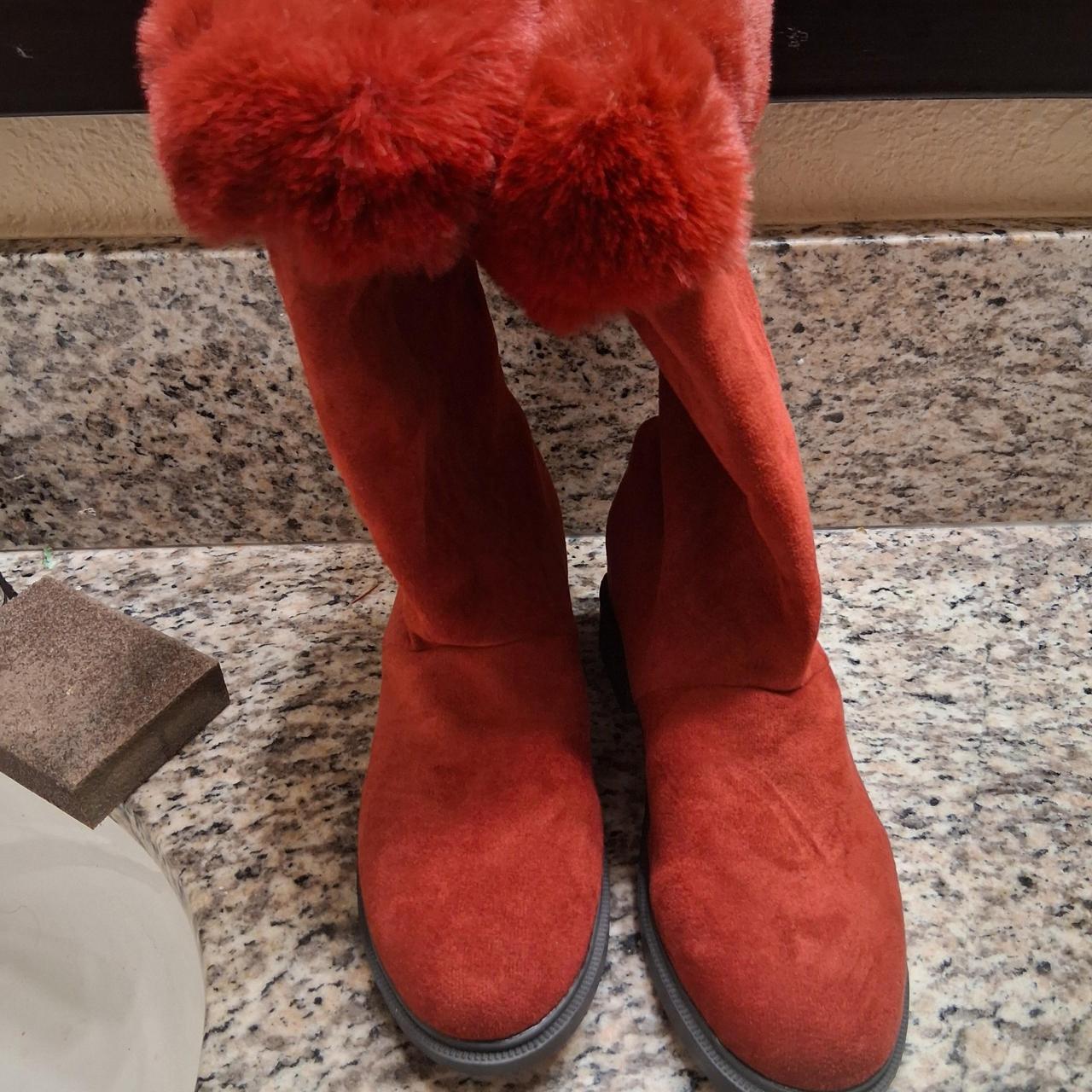 Source Unknown Women's Boots - Red/Orange - US 9.… - image 4