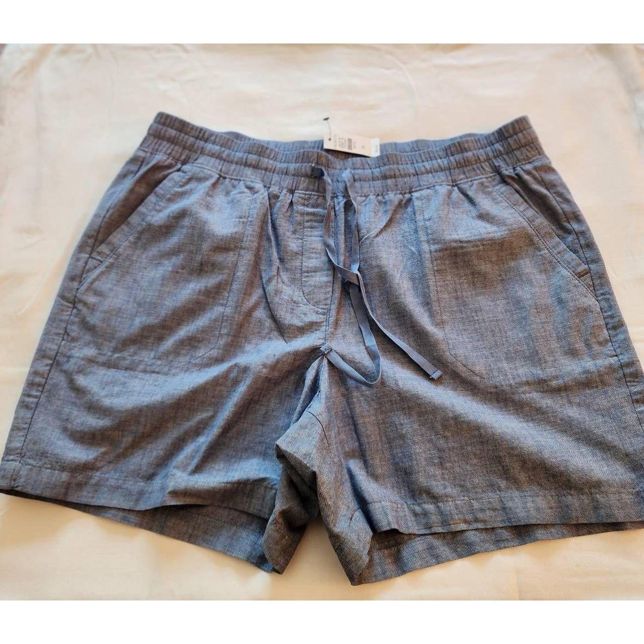 Talbots Cotton Blue Shorts Size PL New with - Depop