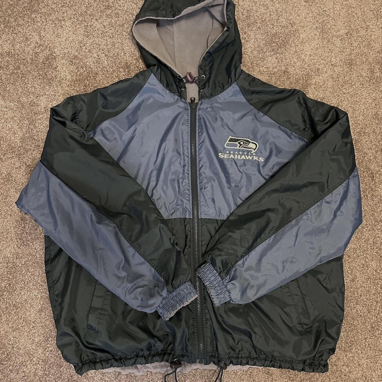 Reversible Seattle Seahawks coat Size xl Has wrist - Depop