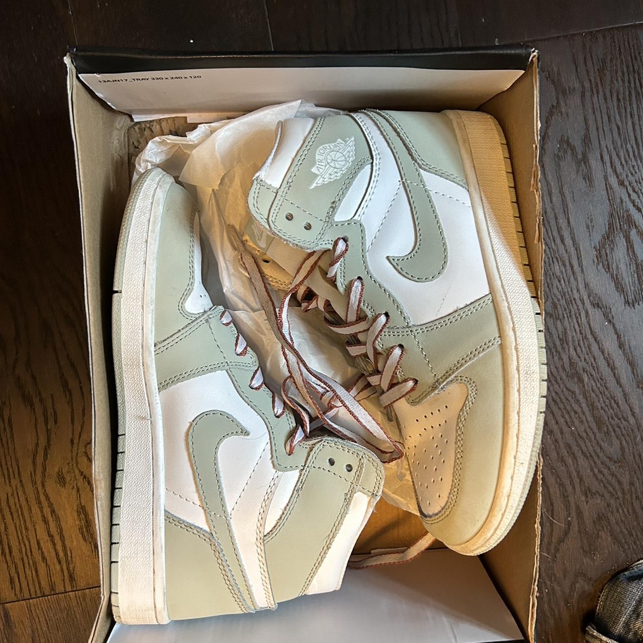 Jordan 1 sea foam green Color sea foam green Size... - Depop