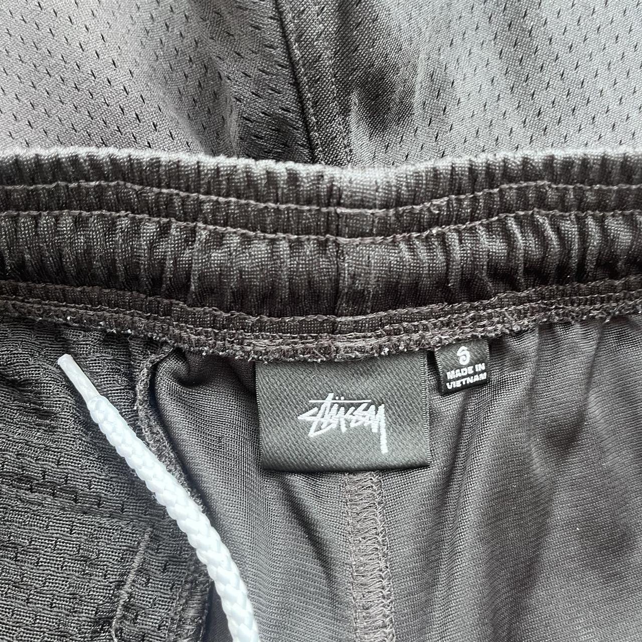 black stussy collegiate mesh shorts size - | Depop