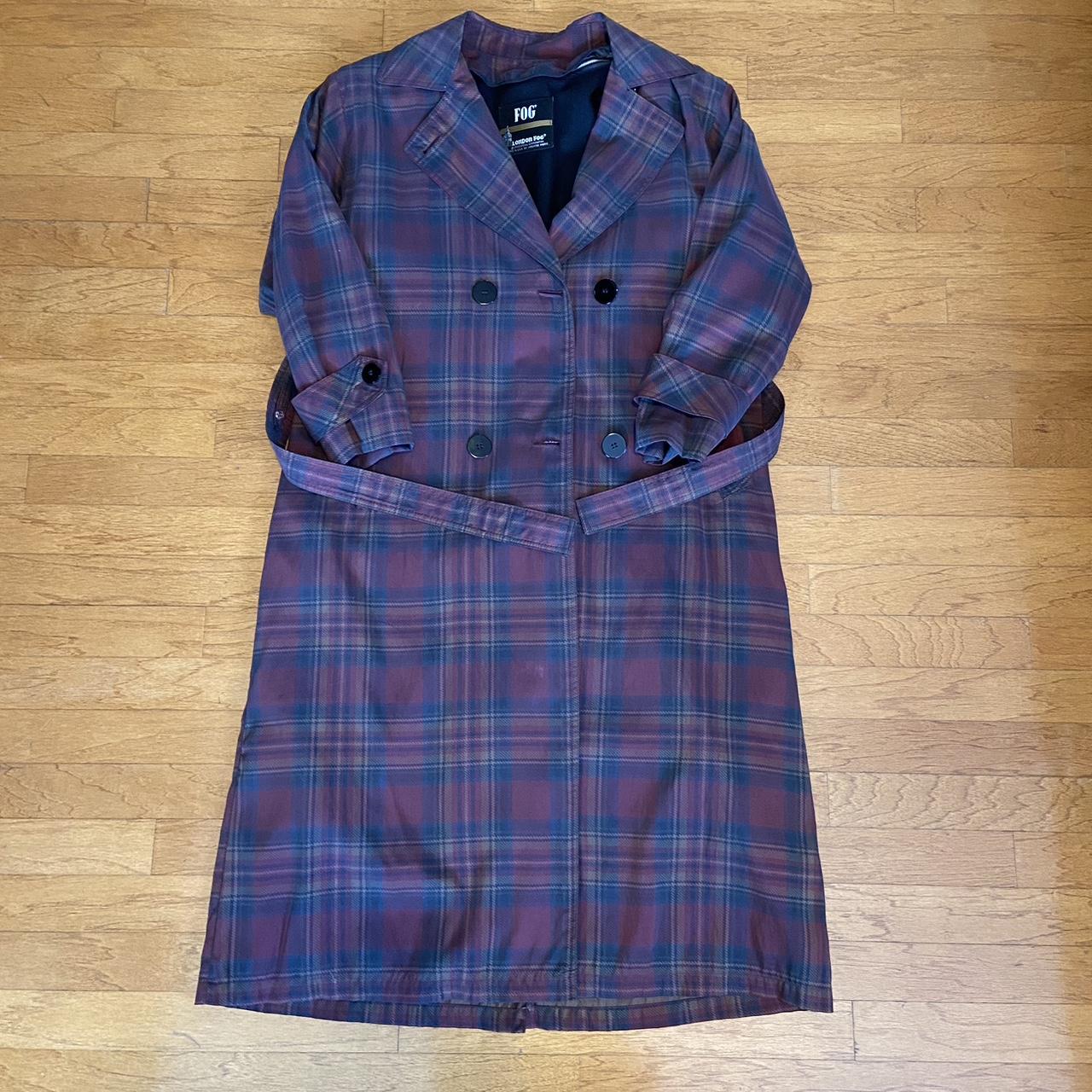 Plaid London Fog Trench Coat, Gorgeous full length...