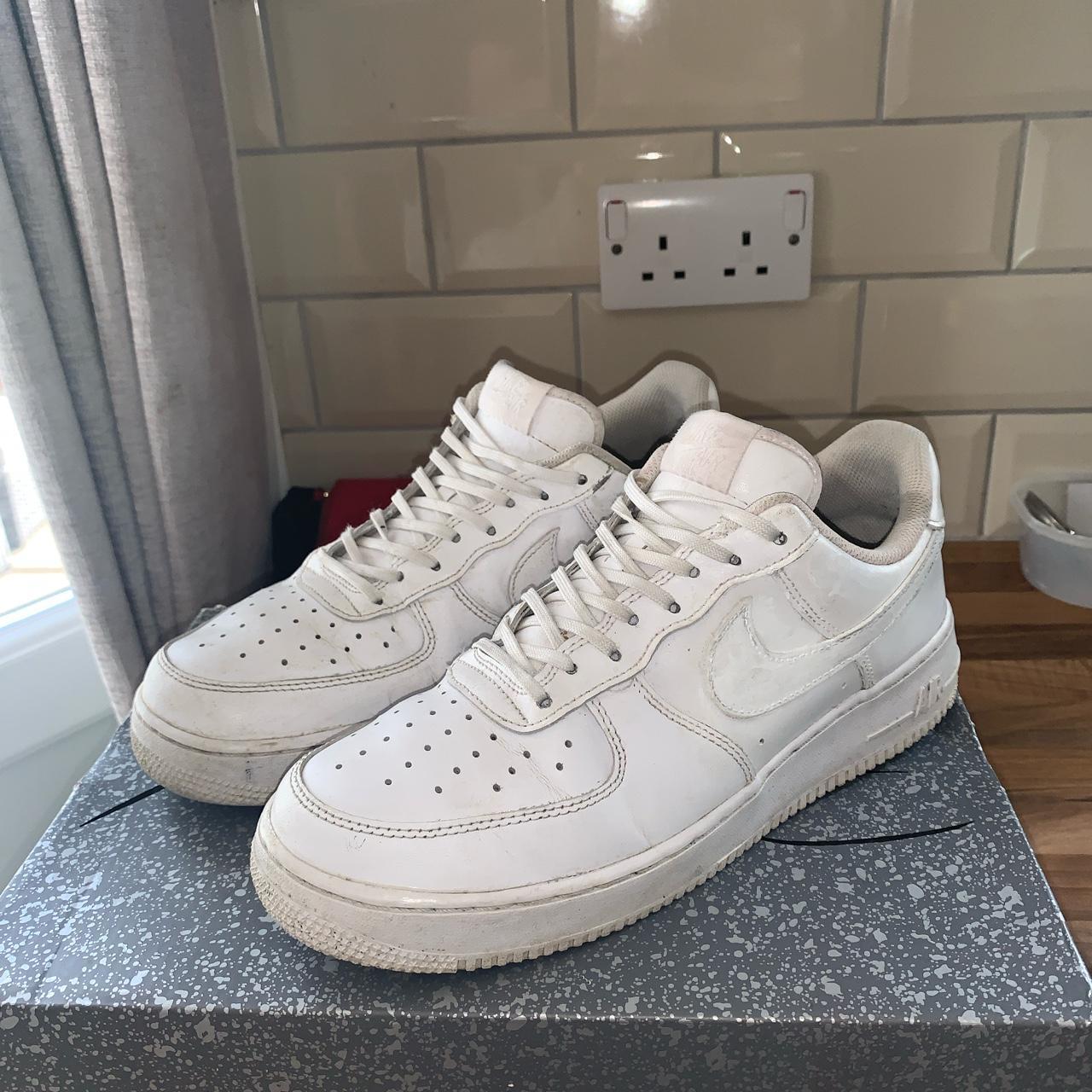 White air force 1 Some slight scuffs and marks Comes... - Depop