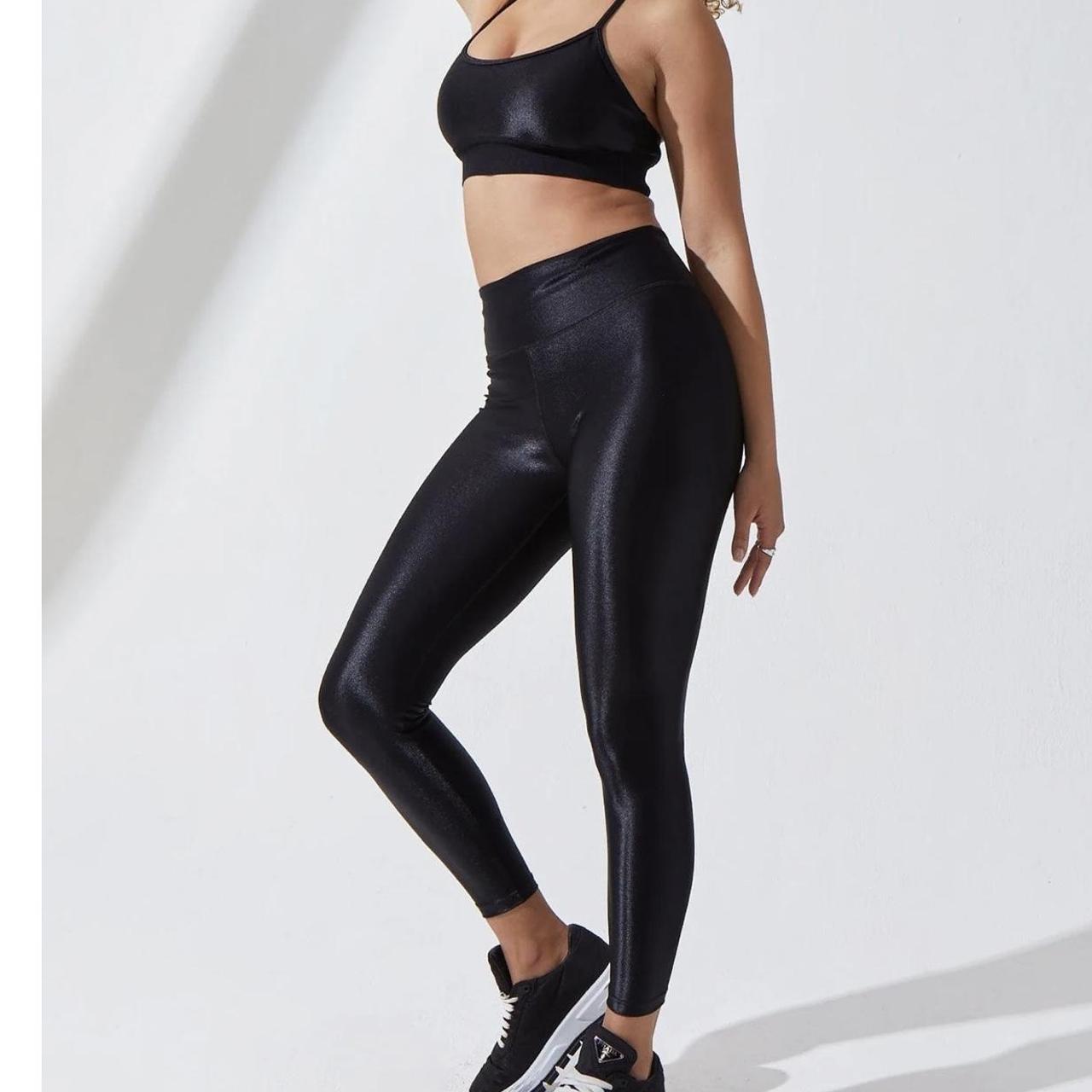 Shiny Nike spandex leggings - Spandexplanet.com