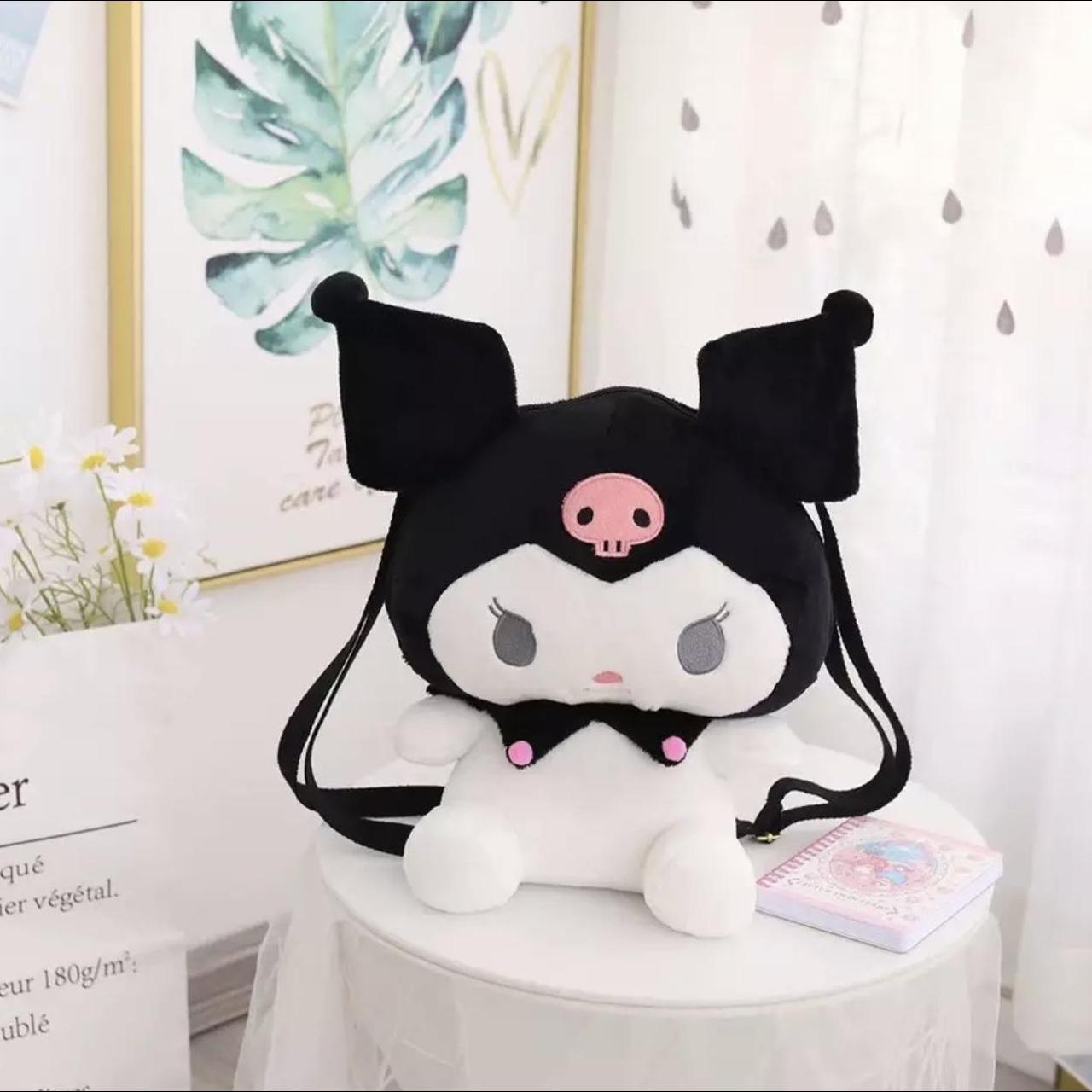 Sanrio Kuromi plush backpack gothic lolita - Depop