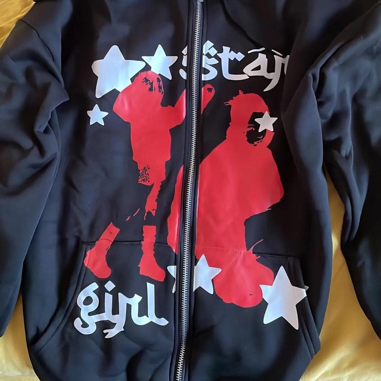 Star Girl Hoodie In Black 🌟 #hoodie #stargirl #y2k... - Depop