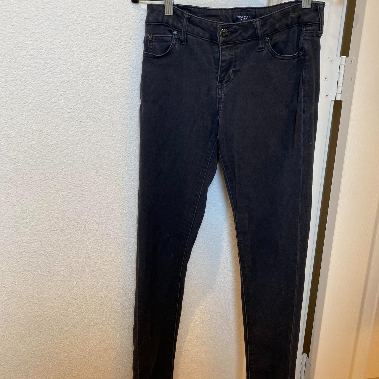 Celebrity Pink Black Denim Skinny Jeans Size:... - Depop