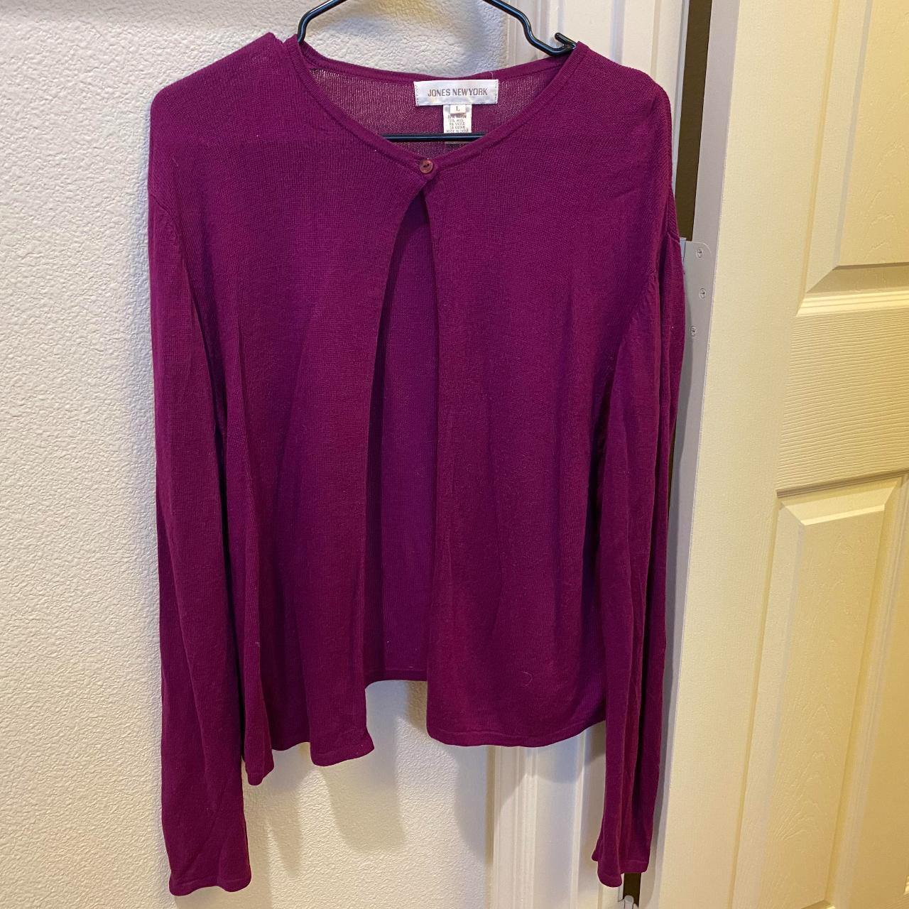 Jones New York Pink Cardigan Size Large Depop