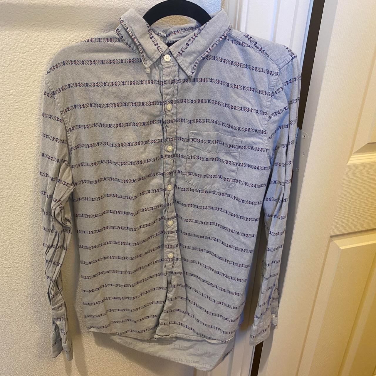 American Eagle Outfitters Buttoned Down Shirt Size... - Depop