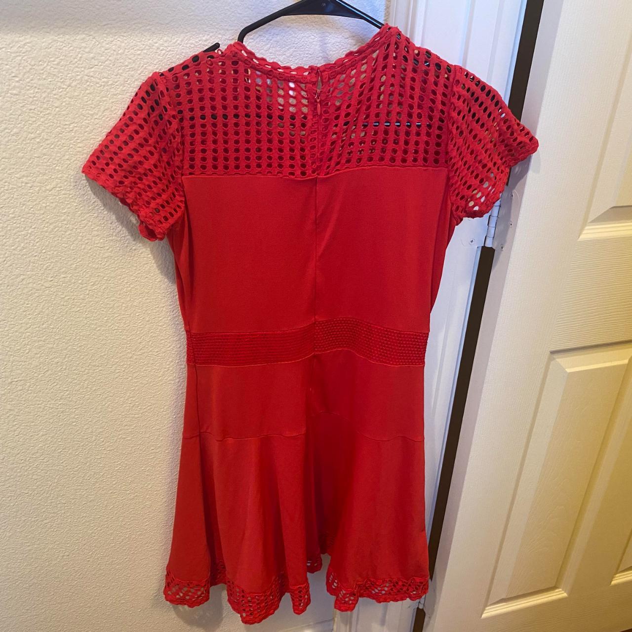 Michael Kors Red Mini Dress Size Medium - Depop