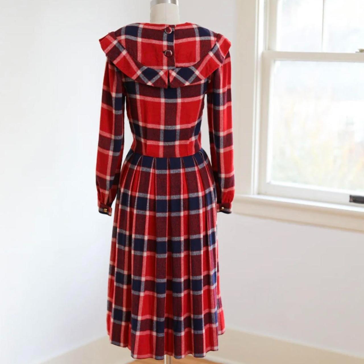 Vintage 1940s Wool Dress Carole King Junior... Depop