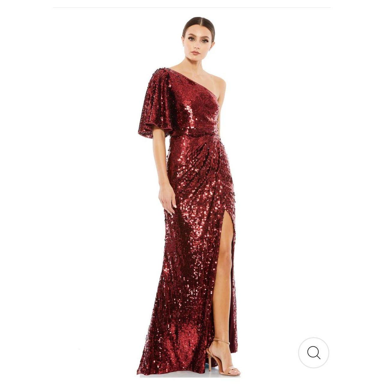 Mac duggal red dresses best sale