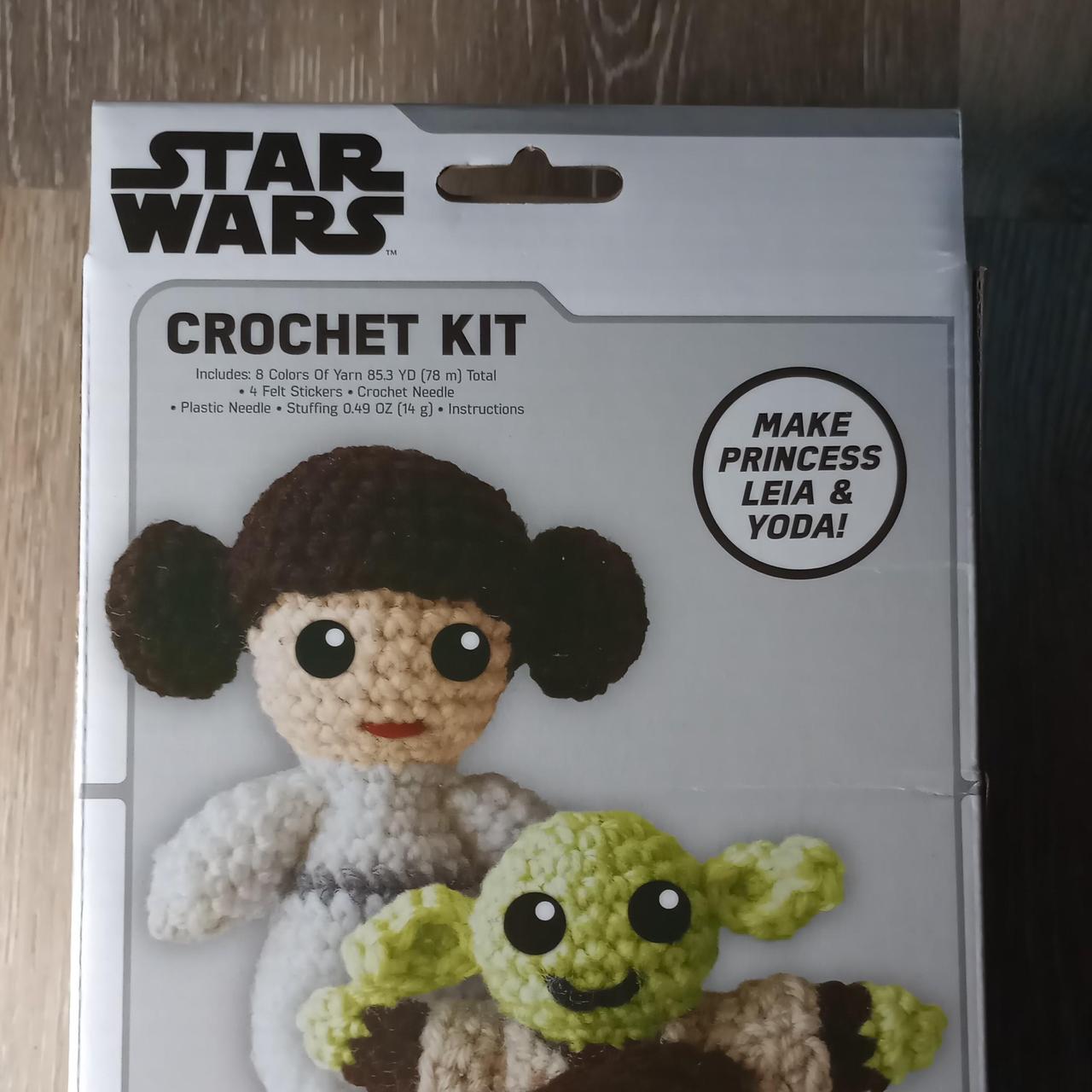 NEW IN BOX! Star Wars princess Leia+ Yoda crochet - Depop