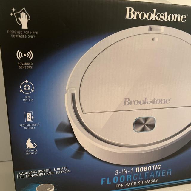 Brookstone 3 in 1 Robotic Vacuum Cleaner for Hard Depop