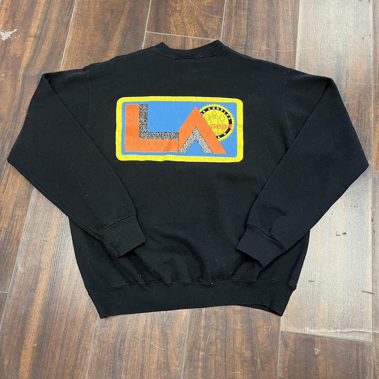 LA Gear Men's Black Jumper | Depop