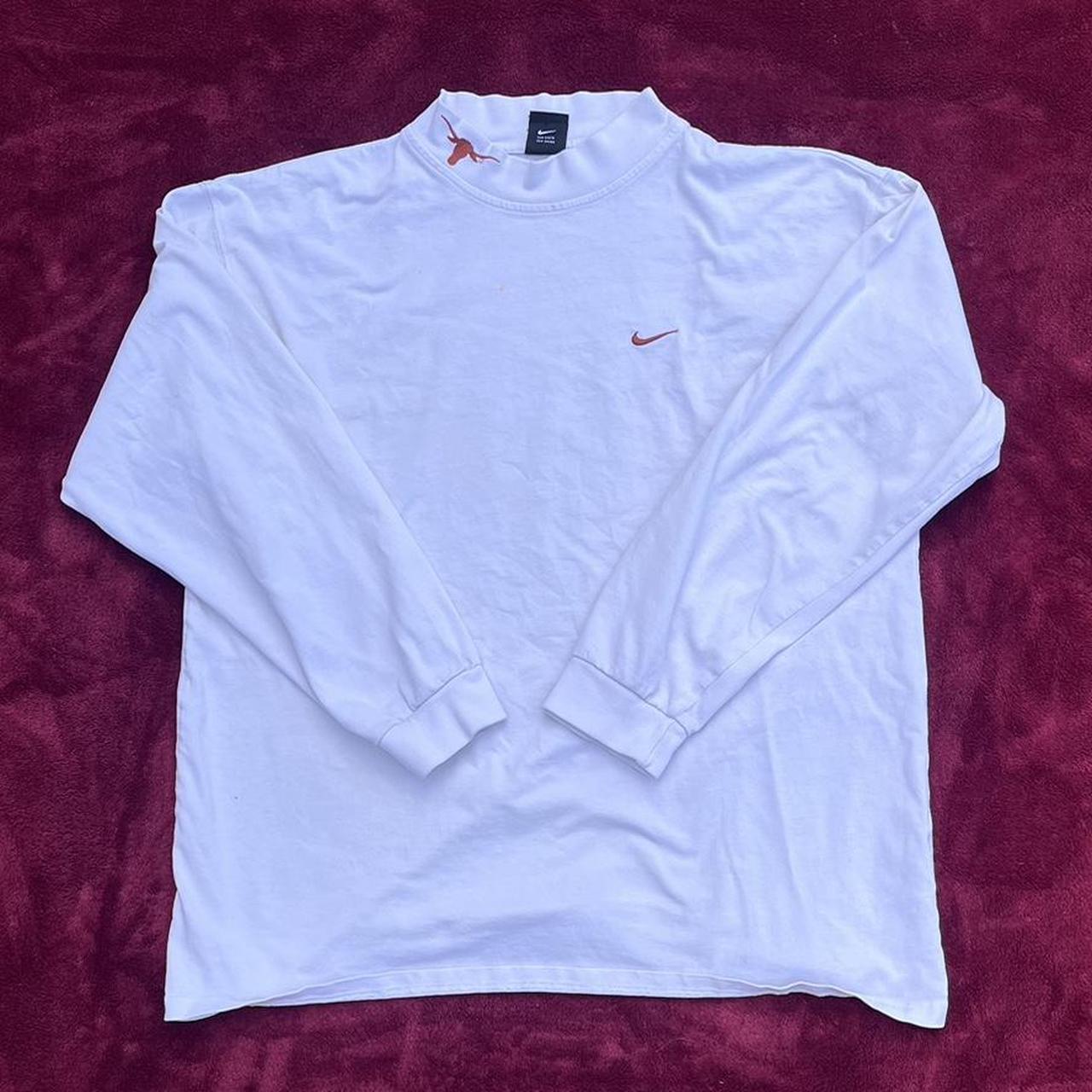 Men's White and Orange Tshirt Depop