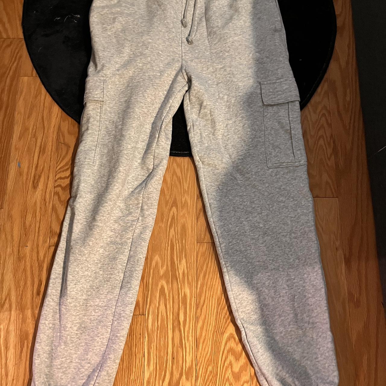 loose fit grey sweat pants from macy’s size medium... Depop